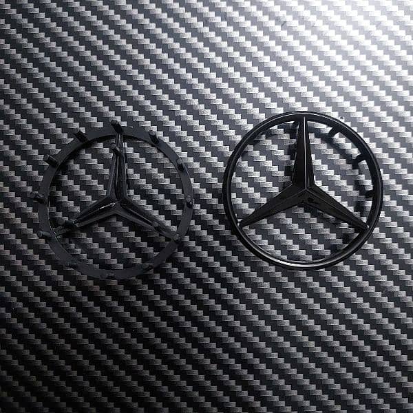 Mercedes Benz Steering Monogram Logo Star Emblem C200 C180 C220 E200 3