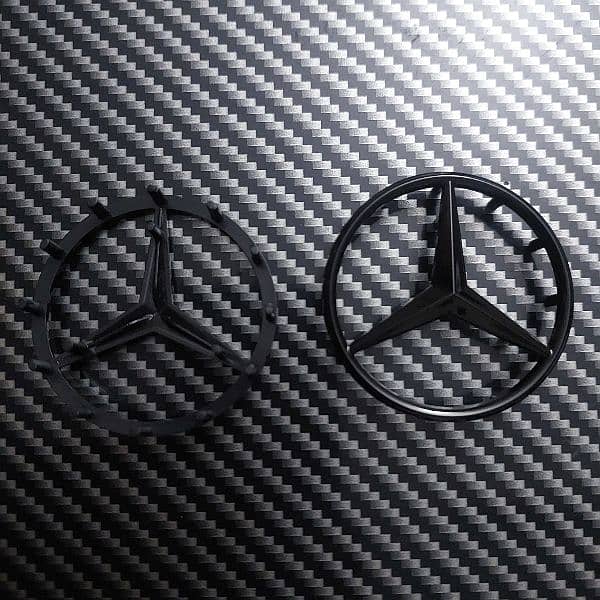 Mercedes Benz Steering Monogram Logo Star Emblem C200 C180 C220 E200 4