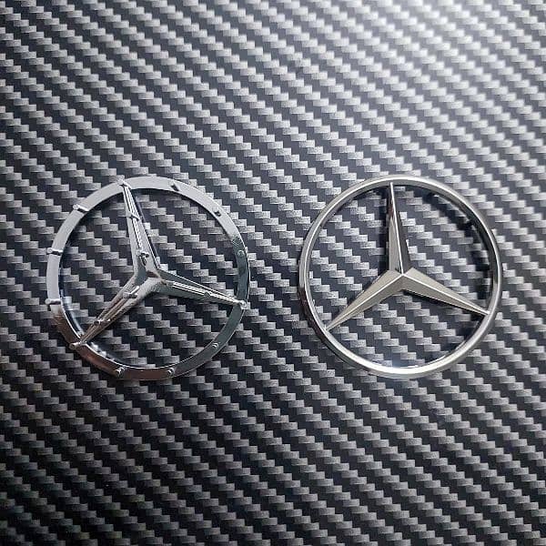 Mercedes Benz Steering Monogram Logo Star Emblem C200 C180 C220 E200 5