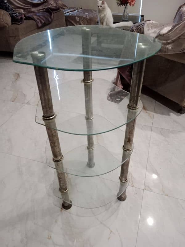 Glass side table for sale 1