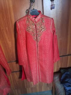 Sherwani for kids Red colour