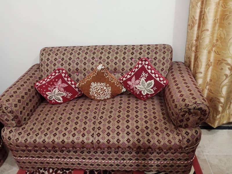 7 Seater Sofa Set of Banarsi Fabric 1