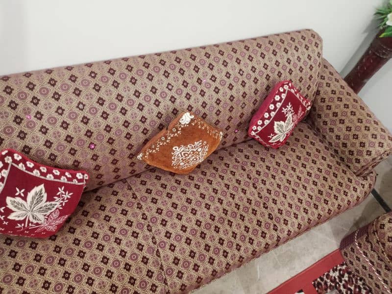 7 Seater Sofa Set of Banarsi Fabric 6