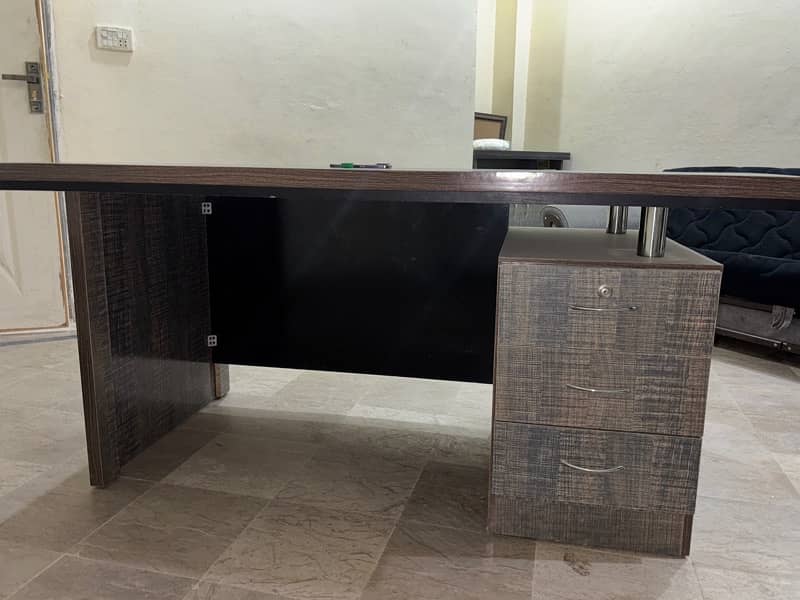 Office Table, Counter Table, With side locker table 1