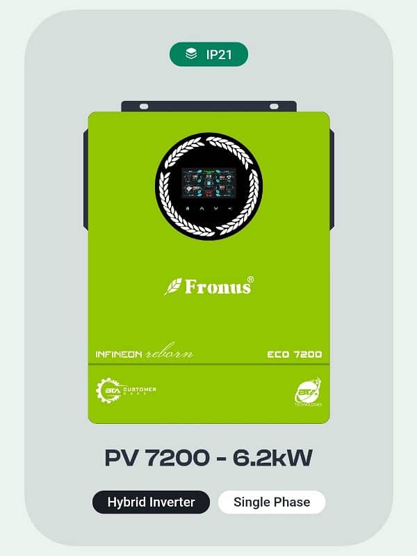 Fronus INFINEON Reborn PV7200 6.2KW Solar Hybrid Inverter 0