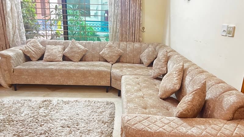 L shape /corner sofa 7 seater set 3