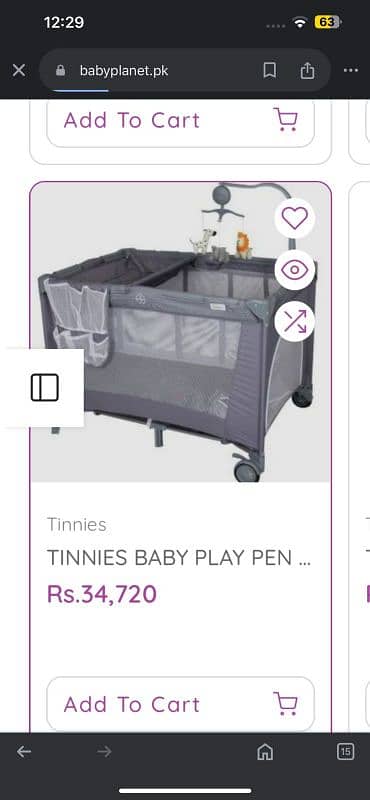 baby cot and playpen 2