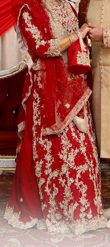 Bridal lehenga | Wedding dress | Dark red lehenga| Barat lehenga 1