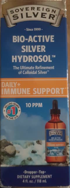 Sovereign Silver Bio-Active Silver Hydrosol for Immune Support-4oz