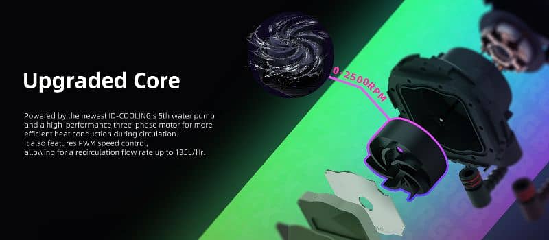 CPU Cooler ID-Cooling FX240 ARGB AIO 240mm Liquid 6