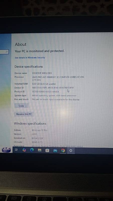 Hp elitebook 745 G4 Urgent For Sale 3