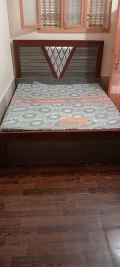 Bed With Molty Foam Mattress Neat & Clean