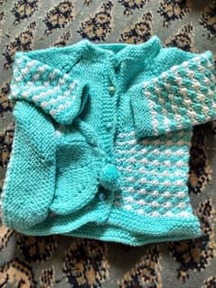 handmade knitted suit sets for winter