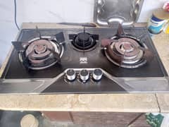 Marshal 3 burner gas stove stainless steel