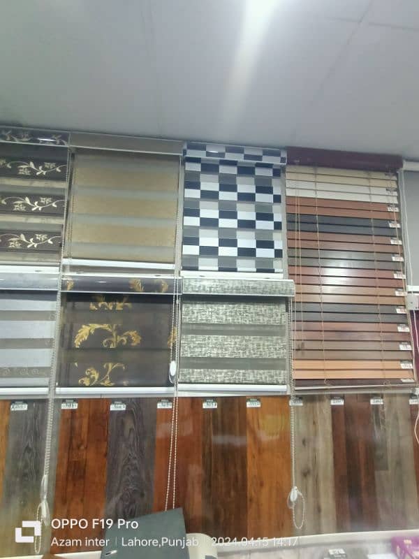 Roller blinds All types of window blinds Glass paper wooden floor 9