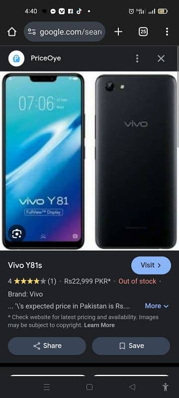 vivo y81s  6/128 1