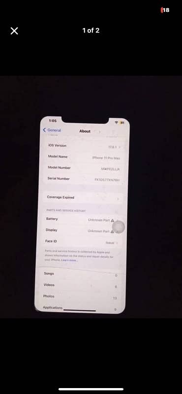 iphone 11 pro max(256 gb 0