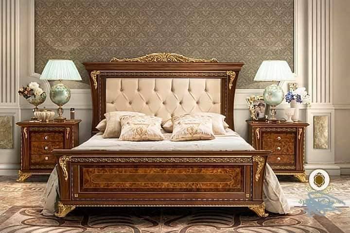 Wooden Luxury King bed set Available in wholesale rate 8