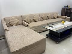 7 seater L shape sofa