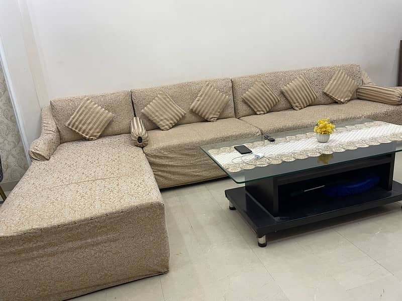 7 seater L shape sofa 1