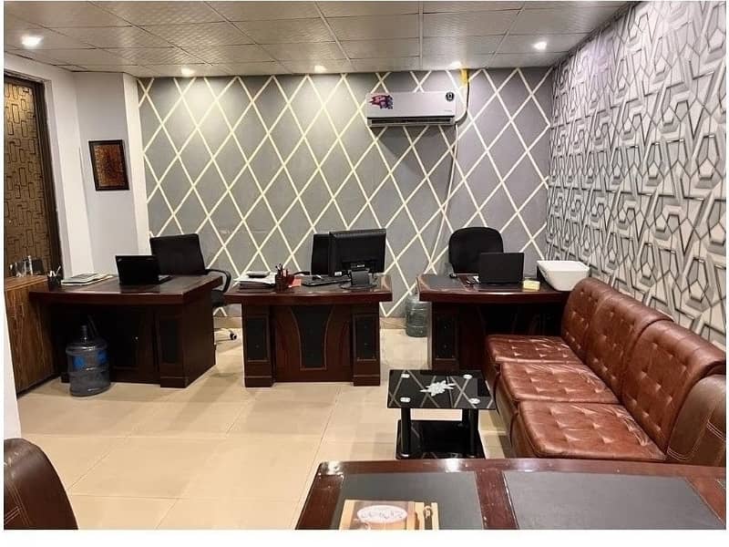 Area 310 Sq. ft Office For Sale Monthly Rental income 40k Best Investment on Main Boulevard Gulberg Lahore Original Pics 0