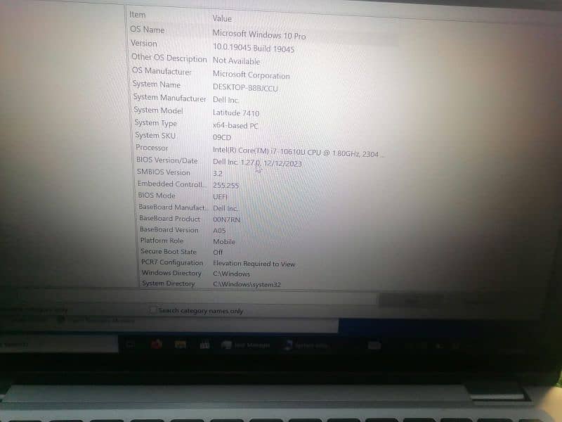 Dell 5410 i7 10th Generation Glassless Touch Display 16/256 9