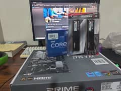 Brand new box packed bundle for sale, intel i9 12900k with mb and ram