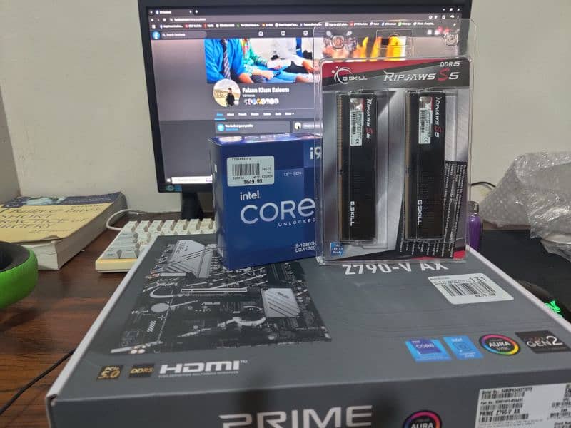 Brand new box packed bundle for sale, intel i9 12900k with mb and ram 0