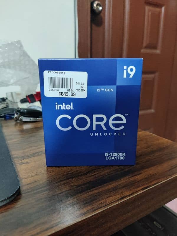 Brand new box packed bundle for sale, intel i9 12900k with mb and ram 3