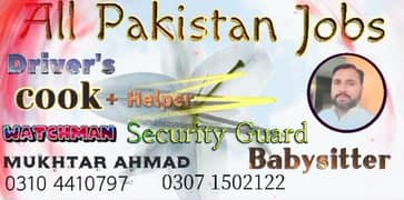 All Pakistan jobs available only needy person contact me