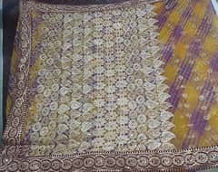 embroidery net style Saree