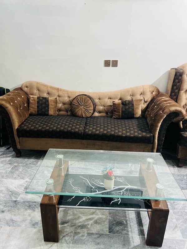 5 seater sofa set with table 3