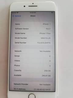 iPhone 7 plus 256 GB 03240537819 my WhatsApp number