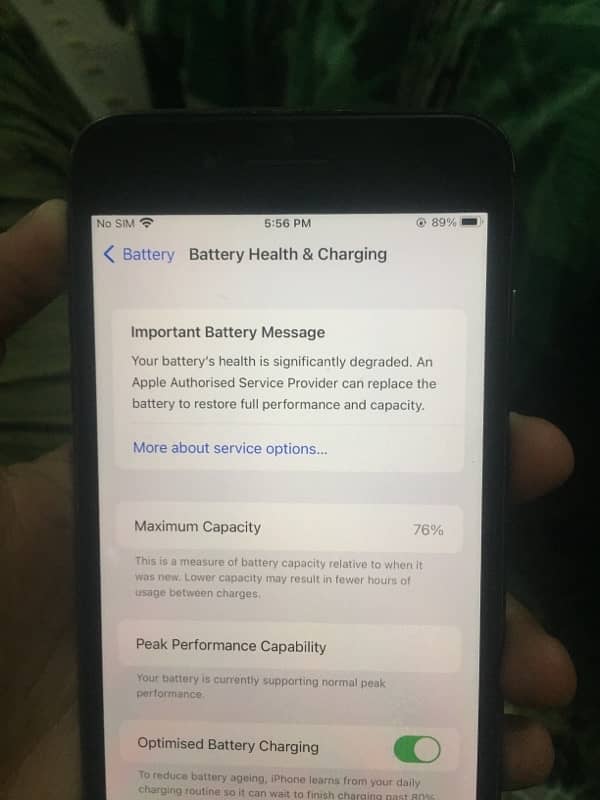 IPhone 8+ 64gb black colour glass change 76battery health 5