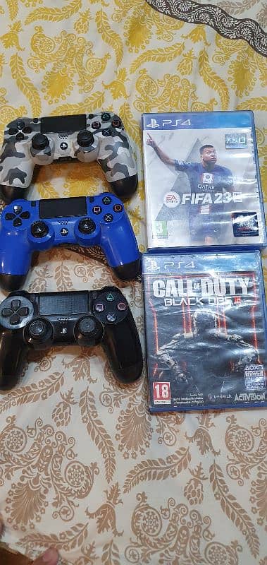 ps4 slim 500gb 3 controllers 5