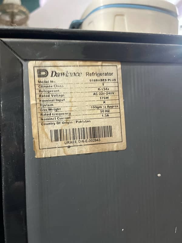 Dawlance fridge model 9188wbes plus 7