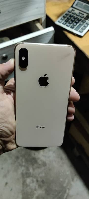 iPhone  x max   for sale  80 battery  health golden colour Jv sim 1