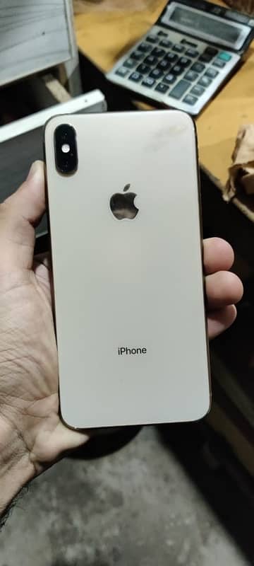 iPhone  x max   for sale  80 battery  health golden colour Jv sim 10