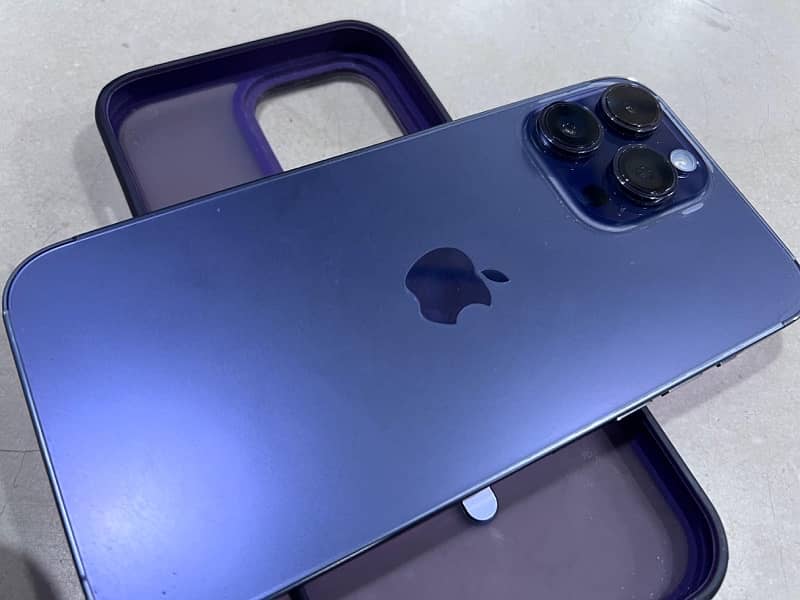 Iphone 14 pro max deep purple. . 128 jv 1