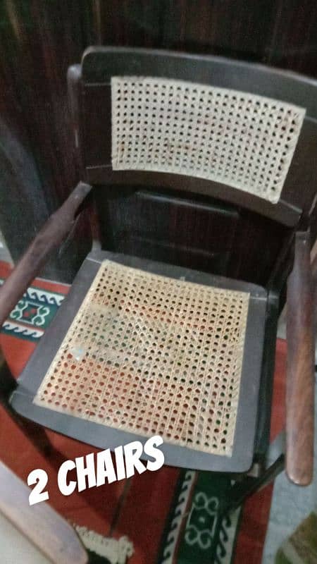 2 piece wooden chairs 0