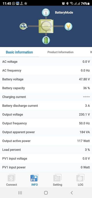 solar inverter crown 5.2kv model 5500 5