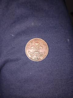 Two pence of ElizabethII 1985