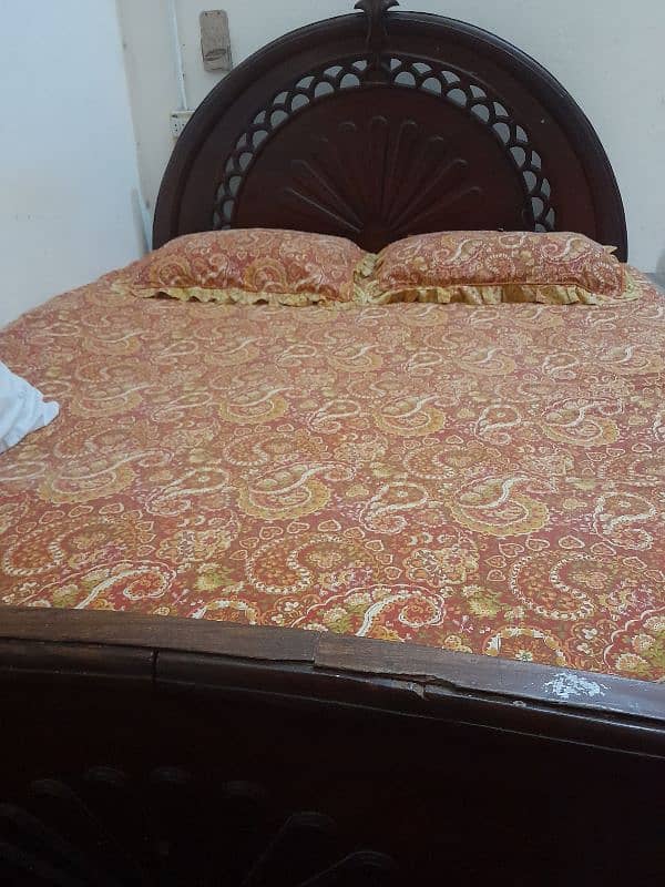 Wooden King Bed 1