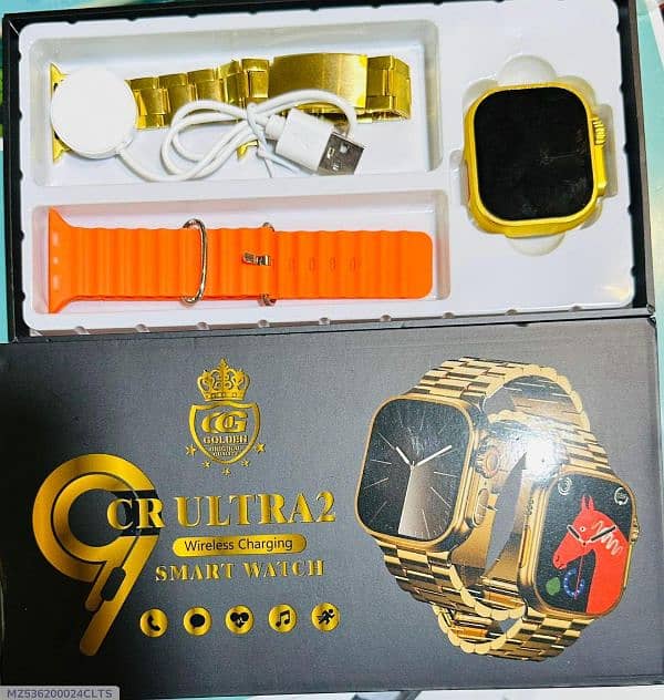 Ultra 6 smart watch with Golden chain 1