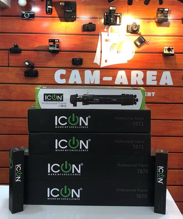 ICON Camera Tripod, ICON 3 in 1 Tripods, Camera Stand and Tripods 0