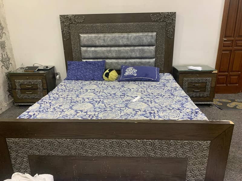 Used Bed king size 10.5 ft in size / length. 1