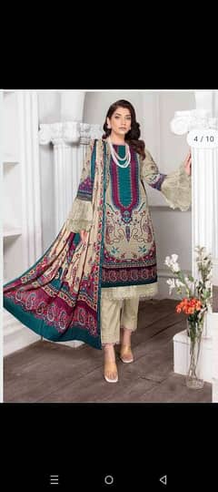 Woman's Khaddar Unstitched clothes