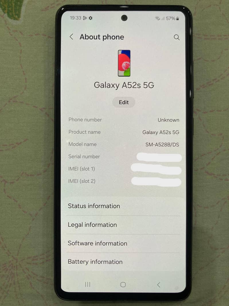 Samsung A52s 5G - with Complete Box 1