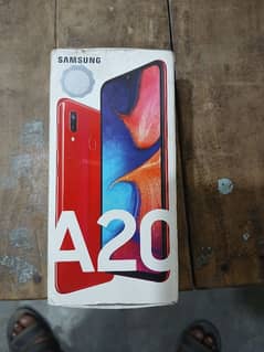 samsung A20 3/32 red colour 9/10