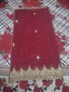 bridal lehenga choli dupatta mehroon colour